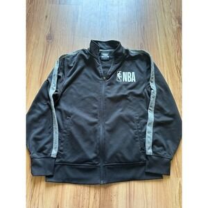 NBA Youth Large Track Jacket Black Full Zip Athletic Boys 14-16